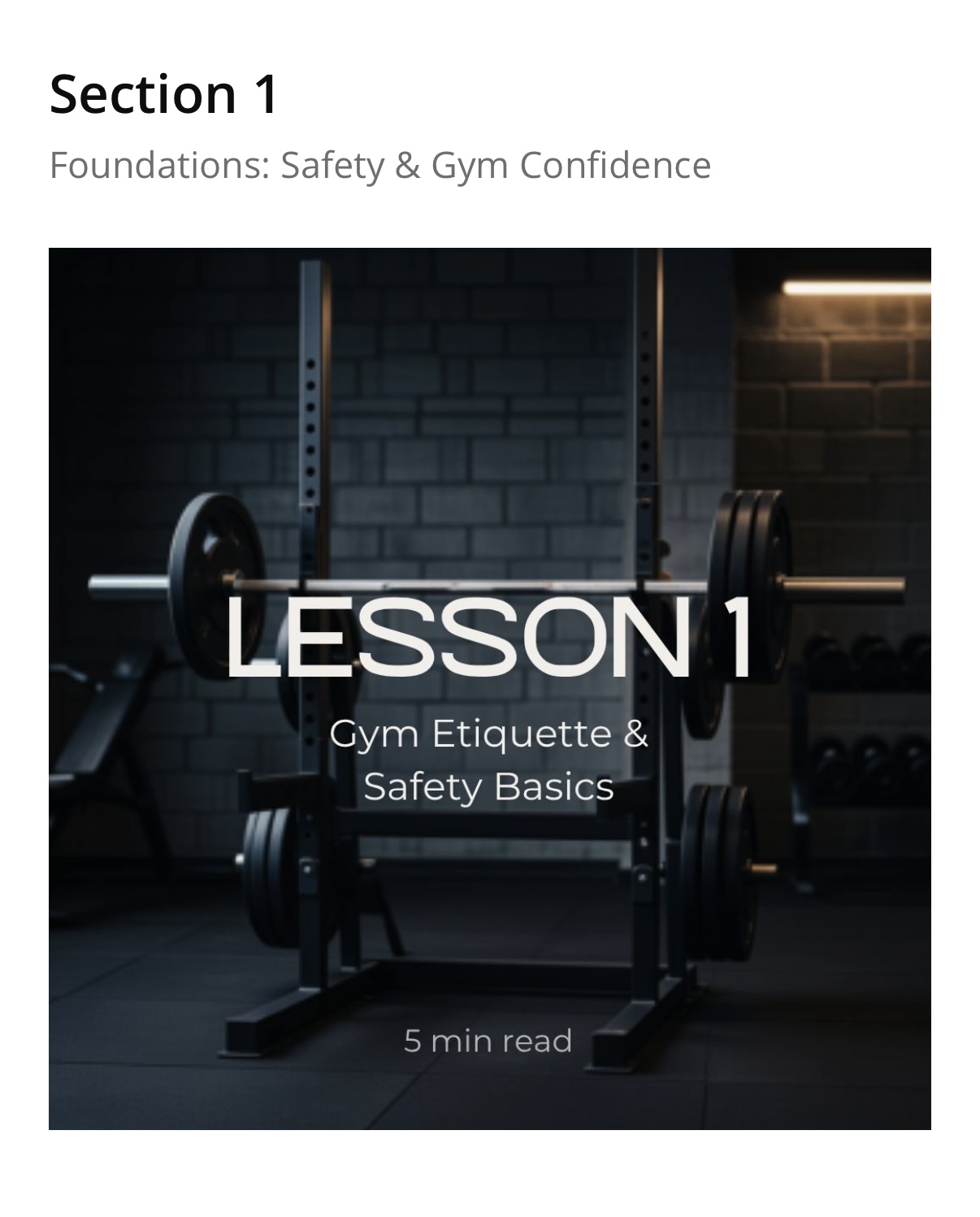Lesson 1 of the educational course